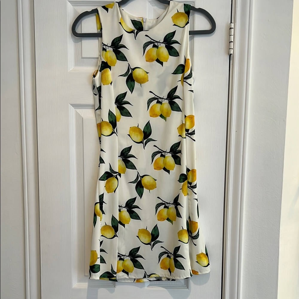Capri Lemon Dress - White